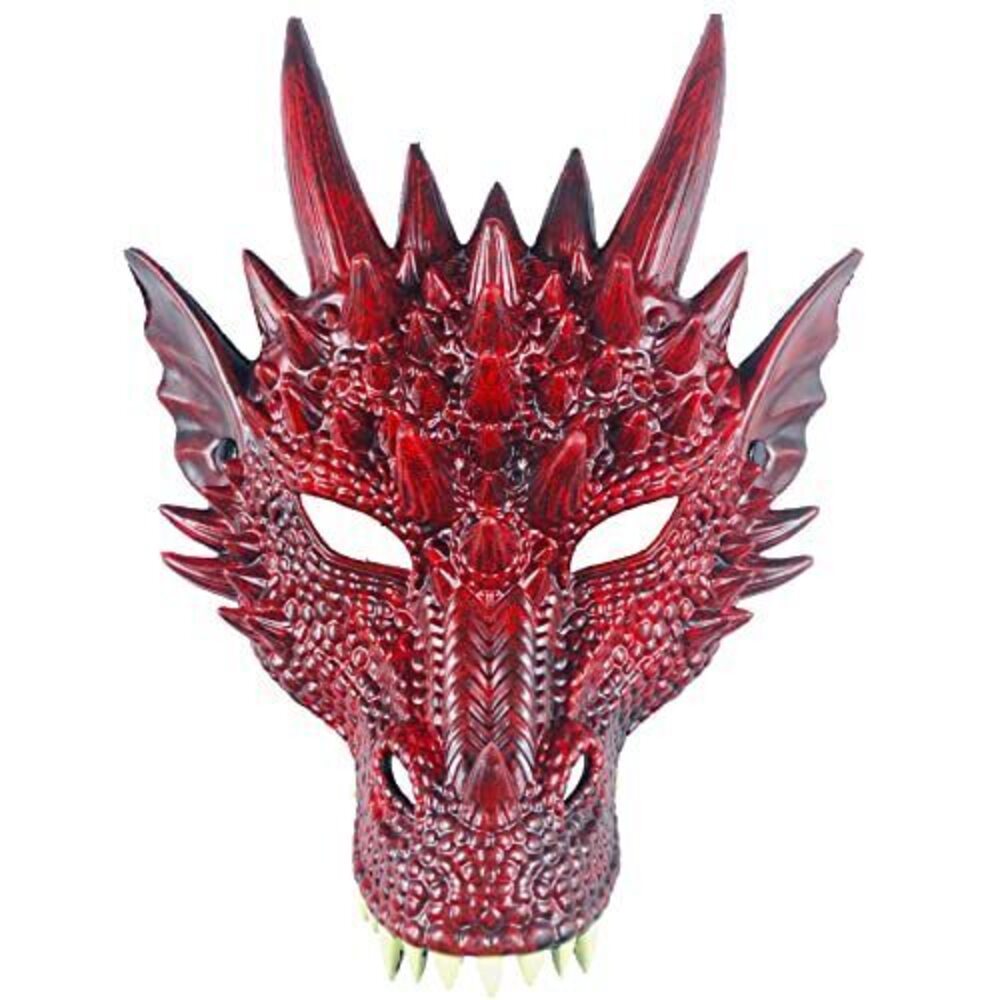 4014 Dragon Mask Halloween Masquerade Masks Half Face Cosplay Costume Adult
